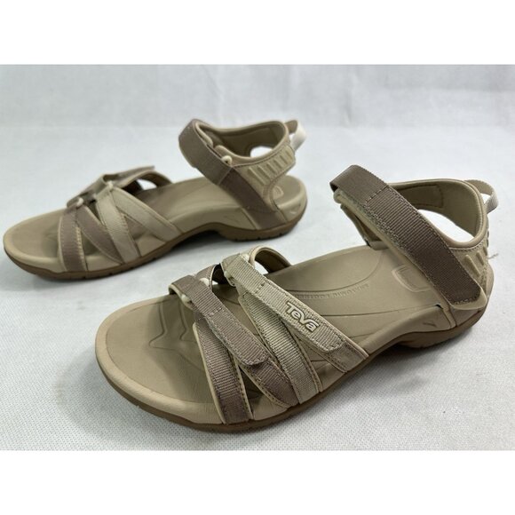 Teva Tirra Hiking Sandals Neutral Multi Womens 9 EUC - Picture 3 of 6